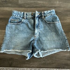 Size 24 Cotton On High Rise Ripped Jean Shorts